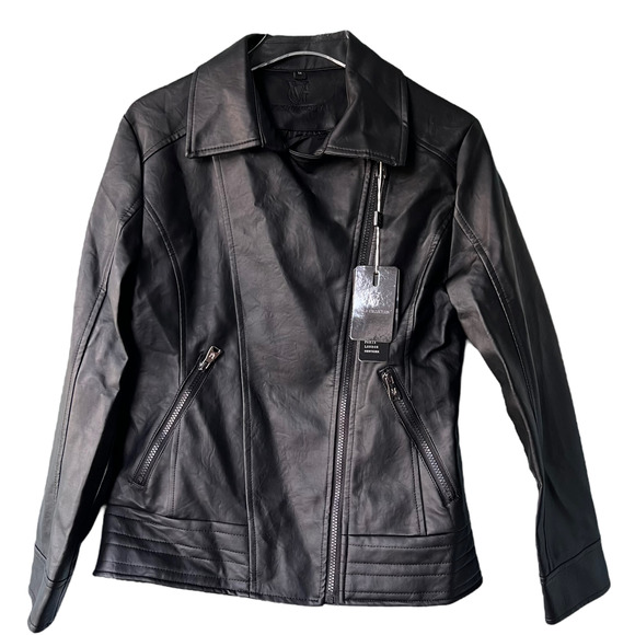 VG Wolrd Collection Other - NWT VG World Collection Vegan Leather Biker Jacket M